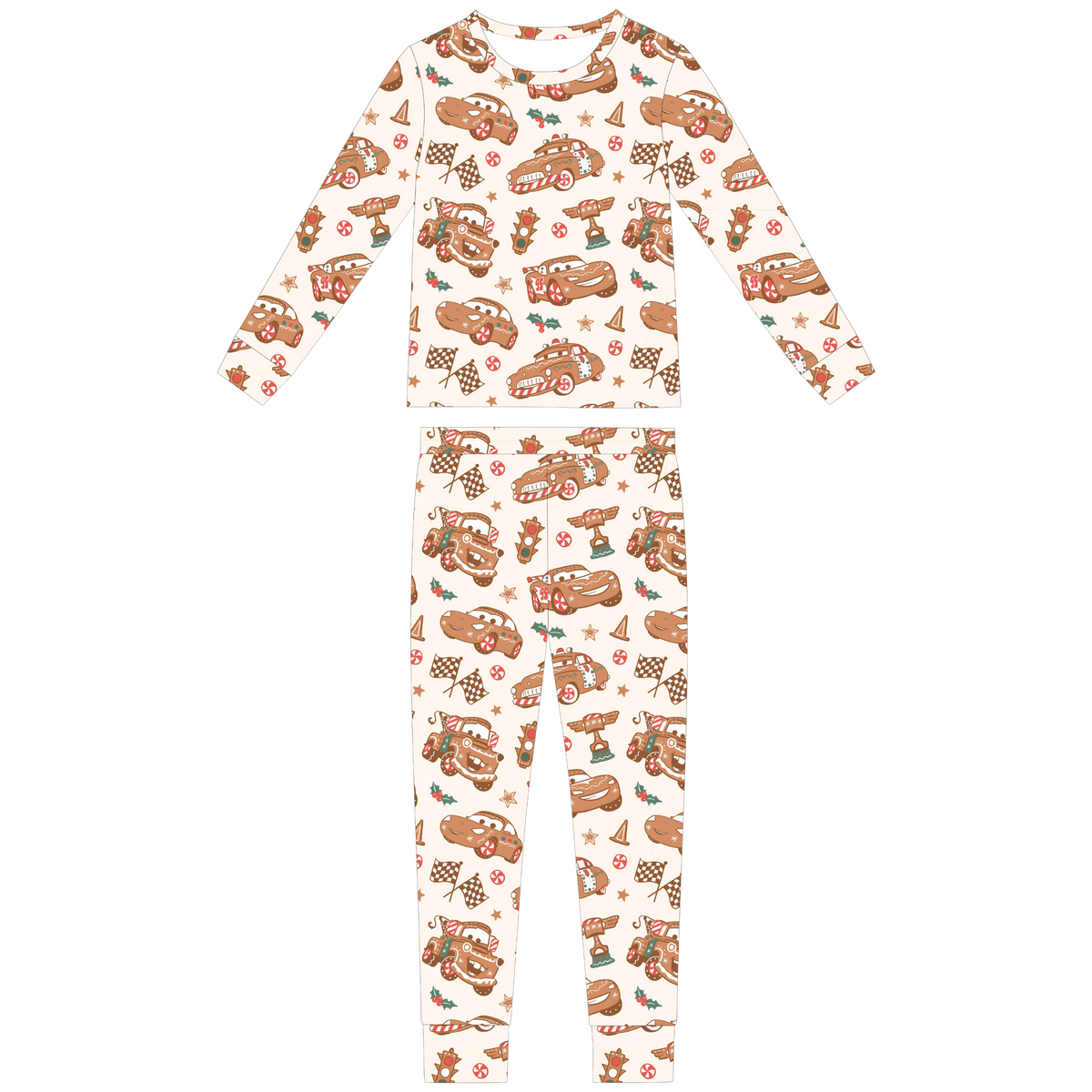 GINGY CARS PAJAMA SET (RTS)