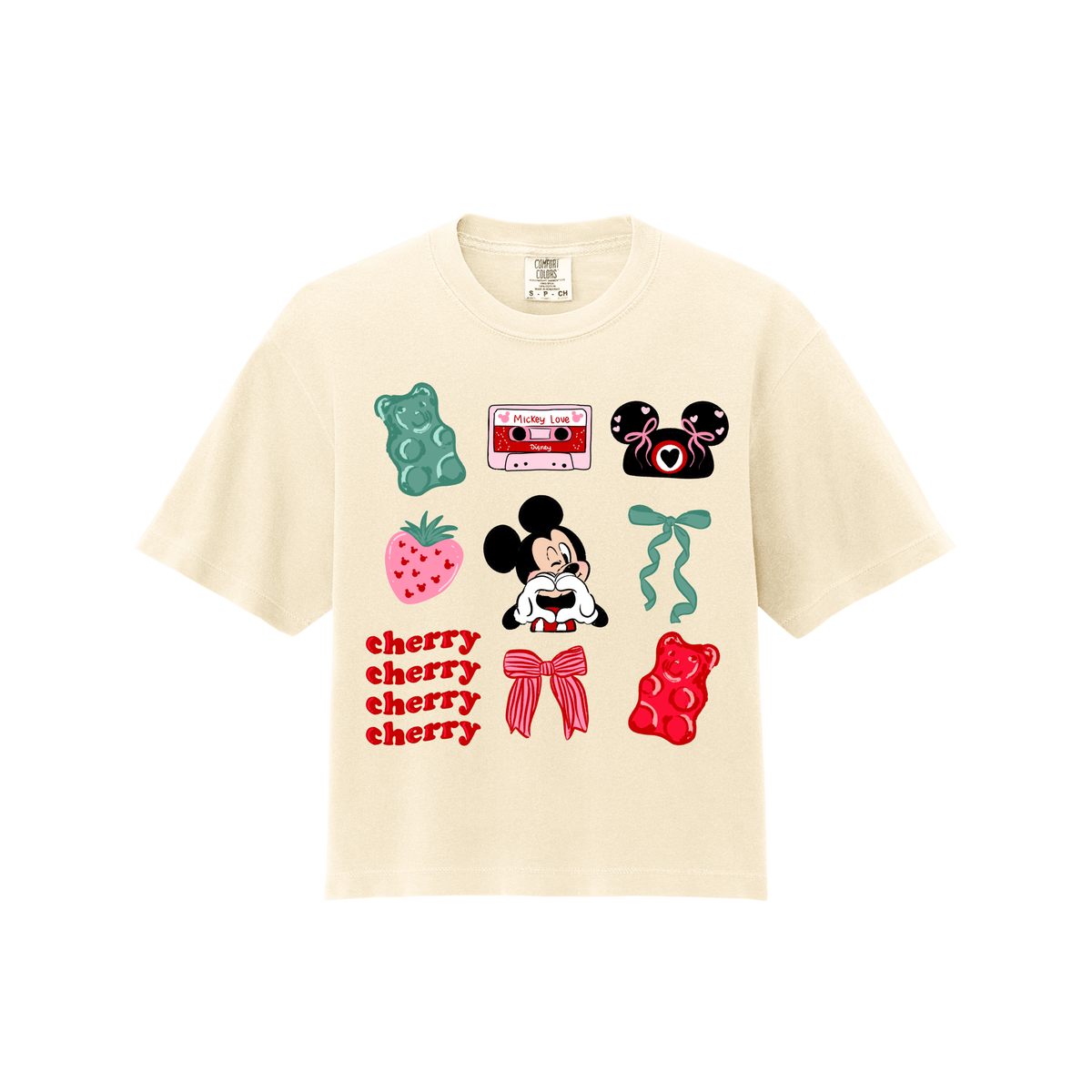 CHERRY GIRL ADULT BOXY TEE