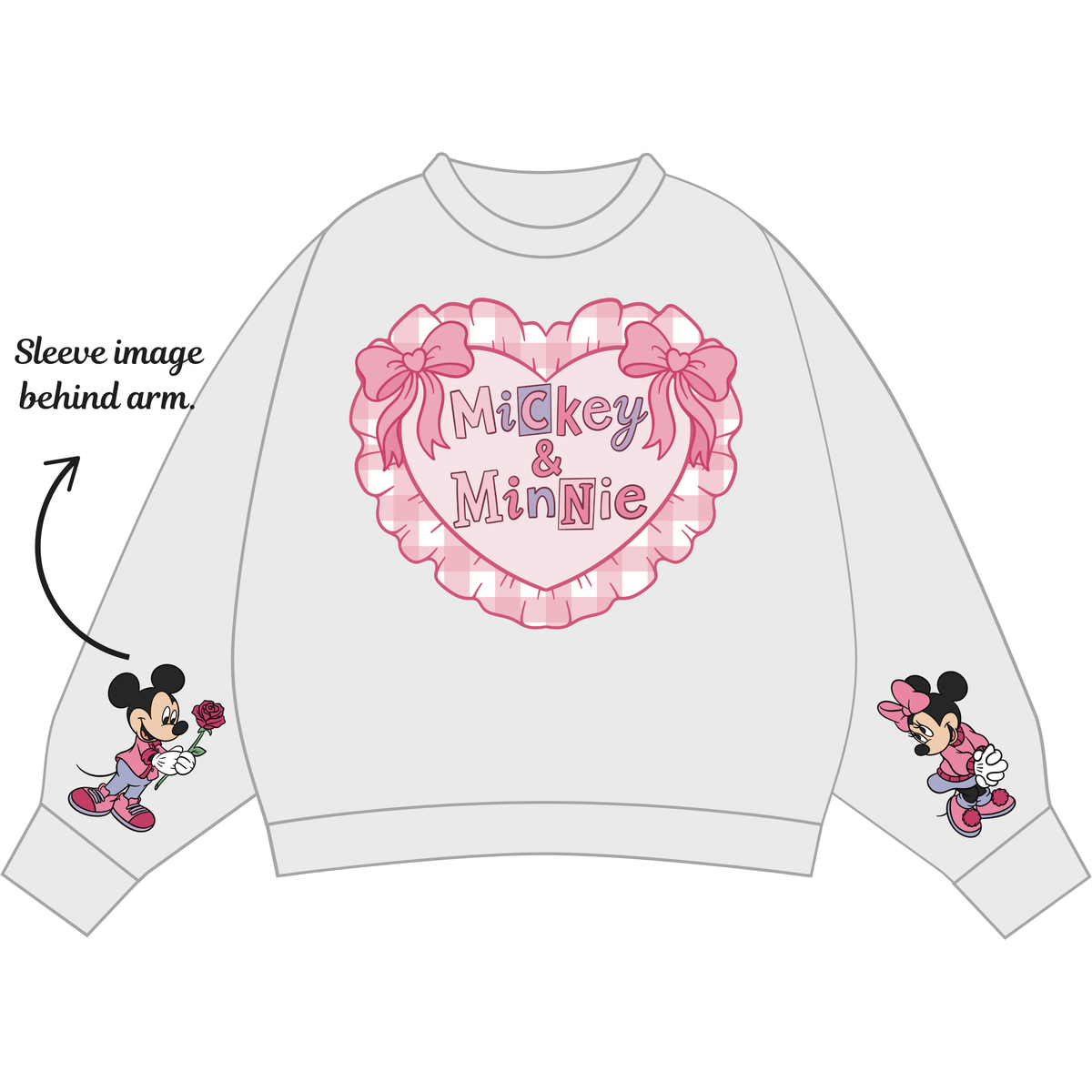 MY HEART CREW NECK (WITH SLEEVE)