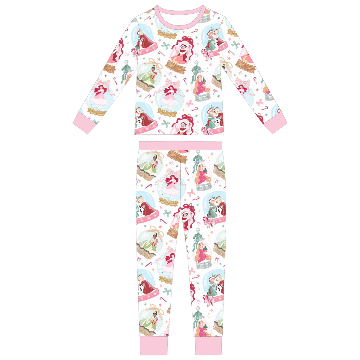CHRISTMAS GIRLS PAJAMA SET (RTS)