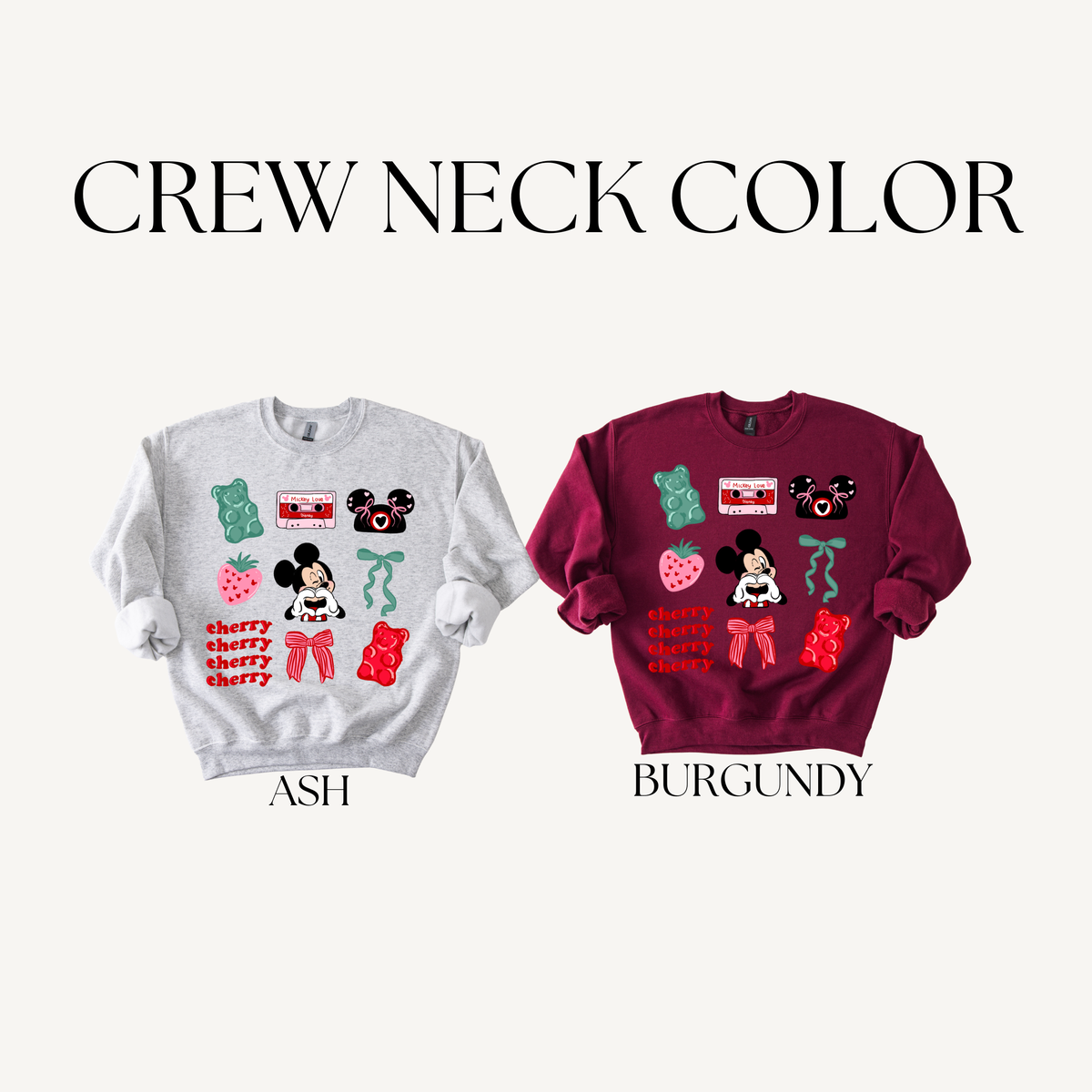 CHERRY GIRL CREW NECK